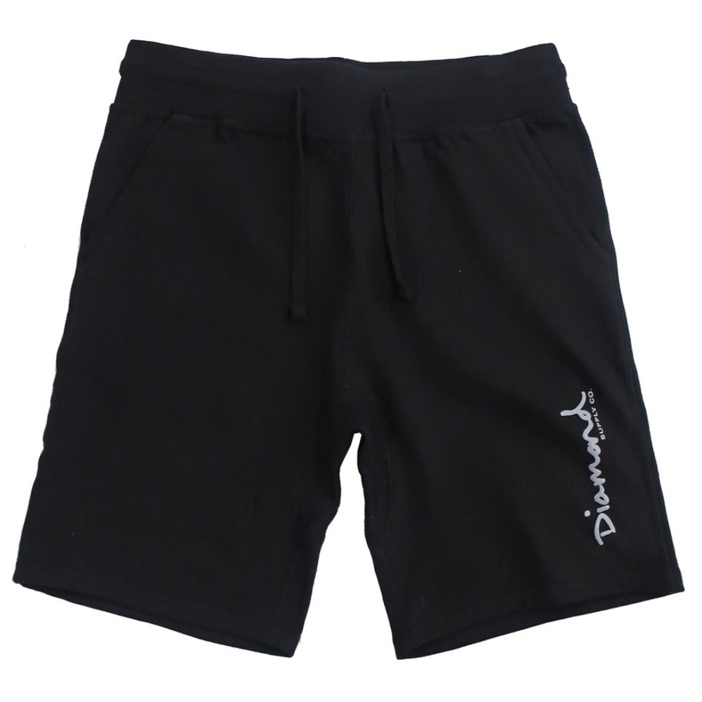 New Diamond Supply Co Black/Gray Mens Sweat Shorts